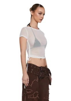 Poster Grl Tops|Plus*100 Percent That Bish Mesh Tee