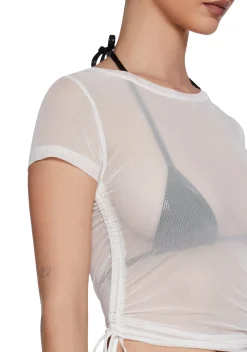 Poster Grl Tops|Plus*100 Percent That Bish Mesh Tee
