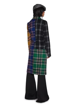 Current Mood Outerwear*Academy Punk Plaid Jacket