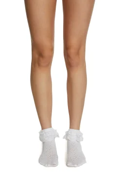 x_Leg Avenue Socks & Tights*Adore Me Ruffle Socks