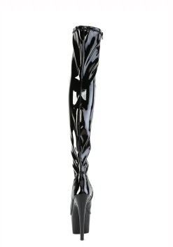 Pleaser Boots*ADORE-3011 Seduction Patent Thigh High Boots