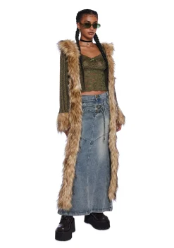 Current Mood Outerwear|Plus*All My Days Fur Coat