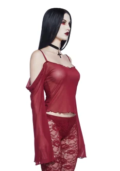 Widow Tops|Plus*Alluring Secret Chiffon Blouse