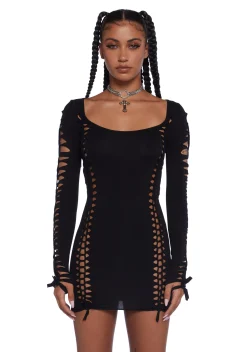 Current Mood Dresses|Plus*Alternative Spells Cut-Out Dress