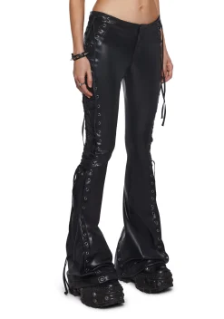 DARKER WAVS Bottoms|Pants*Ambient Lace-Up Flare Pants
