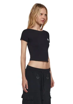 DARKER WAVS Tops*Ambient Low Back Logo Tee