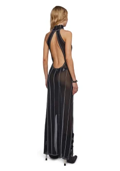 DARKER WAVS Dresses*Ambient Maxi Dress With Contrast Stitching