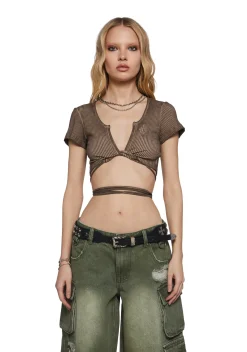DARKER WAVS Corsets|Tops*Ambient Studded Corset Top