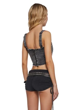 DARKER WAVS Corsets|Tops*Ambient Studded Corset Top