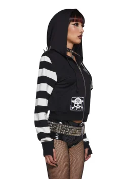 Widow Outerwear|Sweatshirts & Hoodies*Anger Mismanagement Striped Hoodie