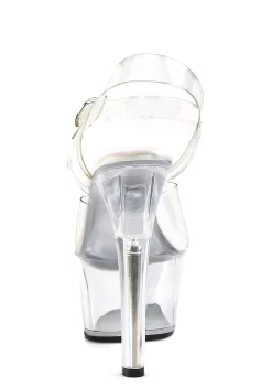 Pleaser Heels|Sandals*Aspire-608 Ankle Strap Sandals - White