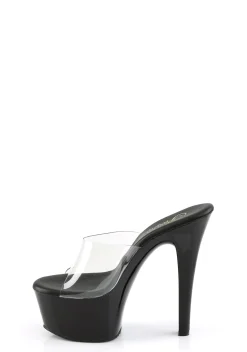 Pleaser Sandals*Aspire-601 Platform Slides - Black