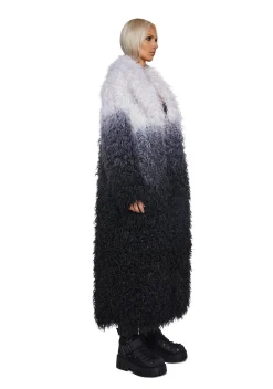 Club Exx Outerwear*Astro Arctic Faux Fur Coat - Gray/White