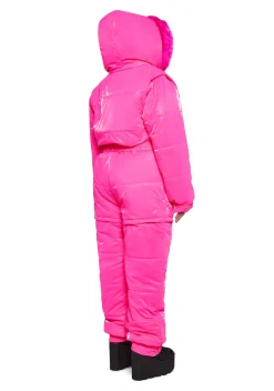 Club Exx Plus*Aurora Beam Liquid Velvet Snowsuit - Pink