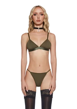 Current Mood Lingerie*Awe Struck Bralette - Green