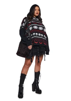 The Grave Girls Tops|Plus*Baddie List Knit Sweater