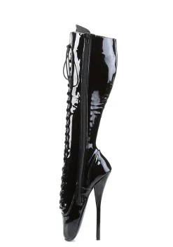 DEVIOUS Boots*Ballet-2020 Spike Heel Ballet Knee Boots