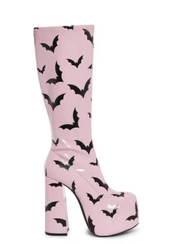 Trickz N' Treatz Boots*Bat Glam Gogo Boots