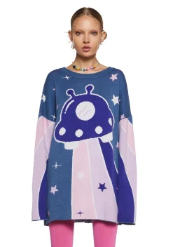 dELiA*s by Dolls Kill Tops|Plus*Beam Me Up Intarsia Sweater
