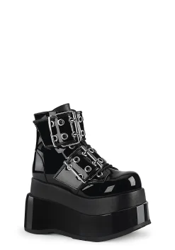 Demonia Boots*BEAR-104 Susperia Patent Platforms