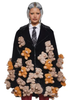 dELiA*s by Dolls Kill Outerwear*Bear With Me Faux Fur Coat