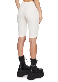x_Blue Blush Bottoms|Shorts*Best Bet Pointelle Biker Shorts