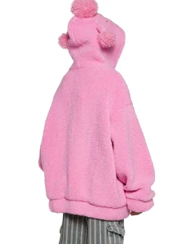 dELiA*s by Dolls Kill Outerwear|Sweatshirts & Hoodies*Best In Show Hooded Sherpa Jacket