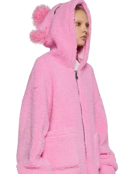 dELiA*s by Dolls Kill Outerwear|Sweatshirts & Hoodies*Best In Show Hooded Sherpa Jacket
