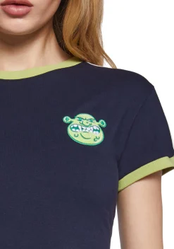 Dolls Kill x Shrek Tops|Plus*Beware Stare Jersey Tee