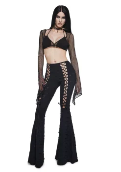 Widow Bottoms|Pants*Beyond The Woods Flare Pants