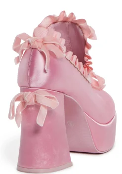 Trickz N' Treatz Platforms|Heels*Bisou Baby Platform Heels - Pink