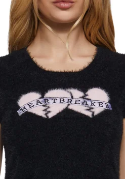 Sugar Thrillz Tops|Plus*Bittersweet Romance Sweater Top