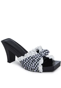 Sugar Thrillz Sandals*Bless Your Heart Heeled Sandals - Black