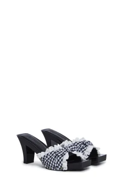 Sugar Thrillz Sandals*Bless Your Heart Heeled Sandals - Black