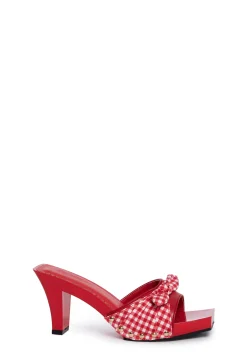 Sugar Thrillz Sandals*Bless Your Heart Heeled Sandals - Red