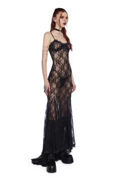 Widow Dresses*Blind Intuition Maxi Dress - Black