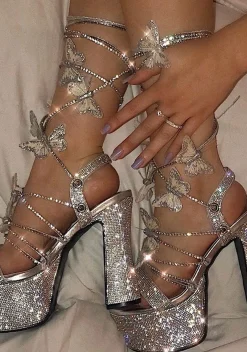 Poster Grl Platforms|Heels*Blindin' Pixie Queen Lace Up Heels