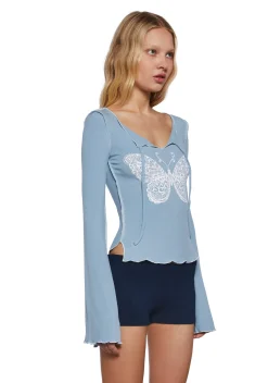 dELiA*s by Dolls Kill Tops|Plus*Blog Entry Butterfly Top