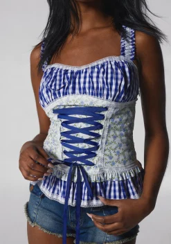 Sugar Thrillz Tops*Blueberry Frolic Tank Top