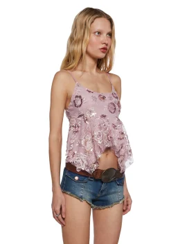 Current Mood Tops|Plus*Blushing Sparkles Cami Top
