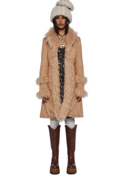 Current Mood Outerwear*Bohemian Groove Faux Suede Jacket