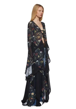 Current Mood Outerwear|Plus*Bohemian Woman Floral Duster