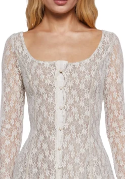 dELiA*s by Dolls Kill Dresses|Mini Dresses*Botanic Bliss Mini Dress - Off White