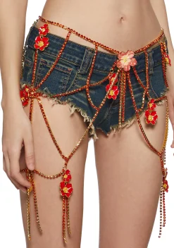 Club Exx Belts & Harnesses*Botanical Effect Chain Harness