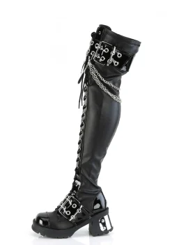 Demonia Boots*Bratty-304 Knee High Boots