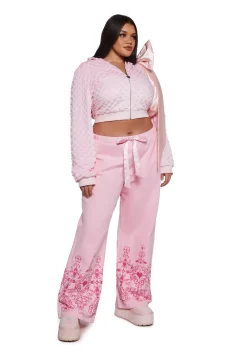 Sugar Thrillz Bottoms|Pants*Breaking Your Heart Wide Leg Sweatpants
