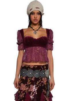 Current Mood Tops|Plus*Brushfire Fairytales Velvet Top