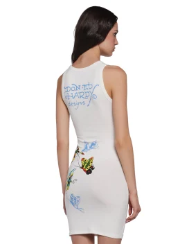 Ed Hardy Dresses*Butterfly Cut Out Ribbed Dress