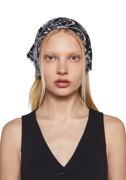 x_Dolls Kill Scarves & Gloves*Butterfly Handkerchief Scarf Bandana