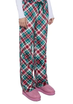 Sugar Thrillz Lingerie*Candy Cane Plaid Sweatpants